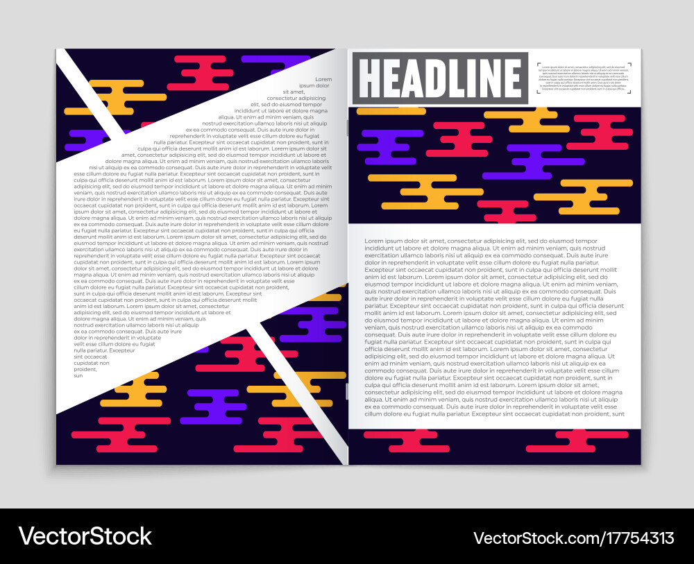 Abstract layout background set for art vector image