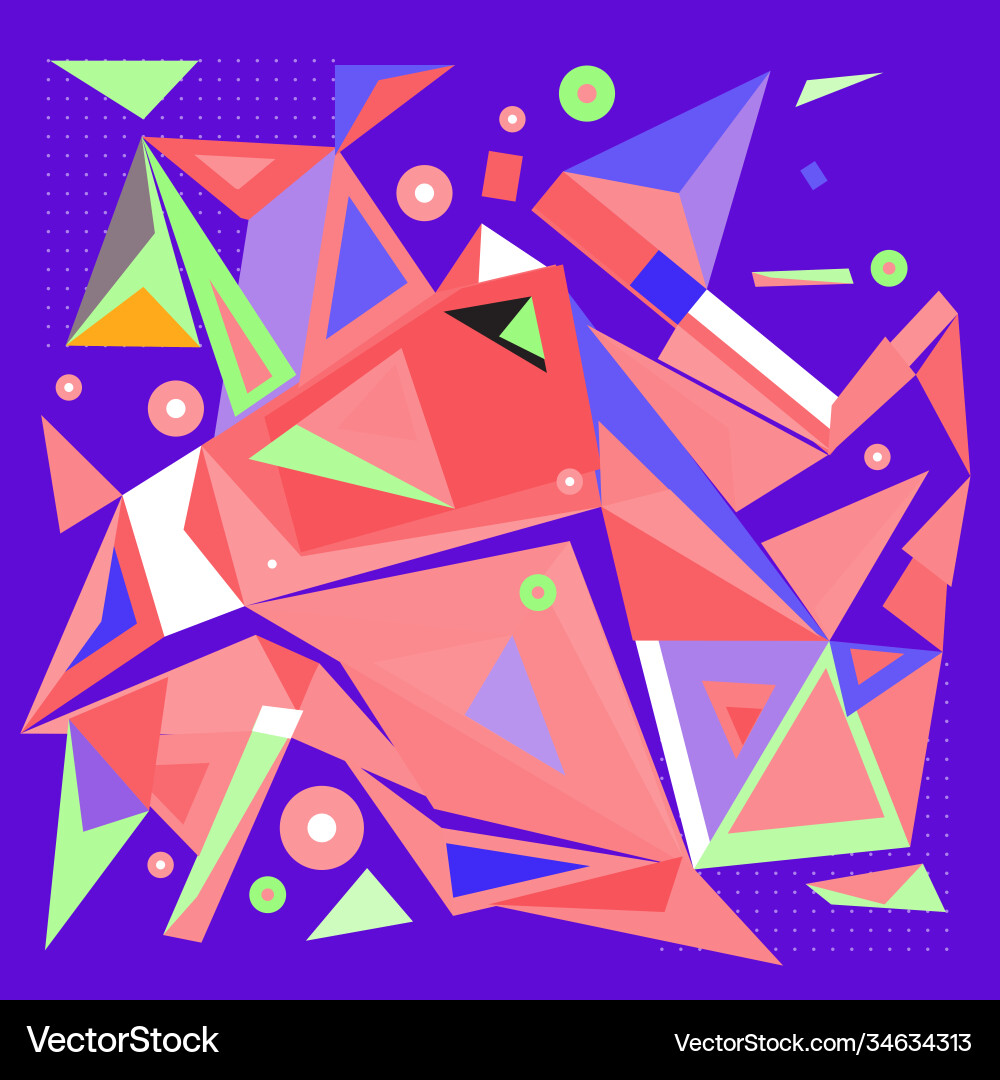 Abstract modern triangles background pattern vector image