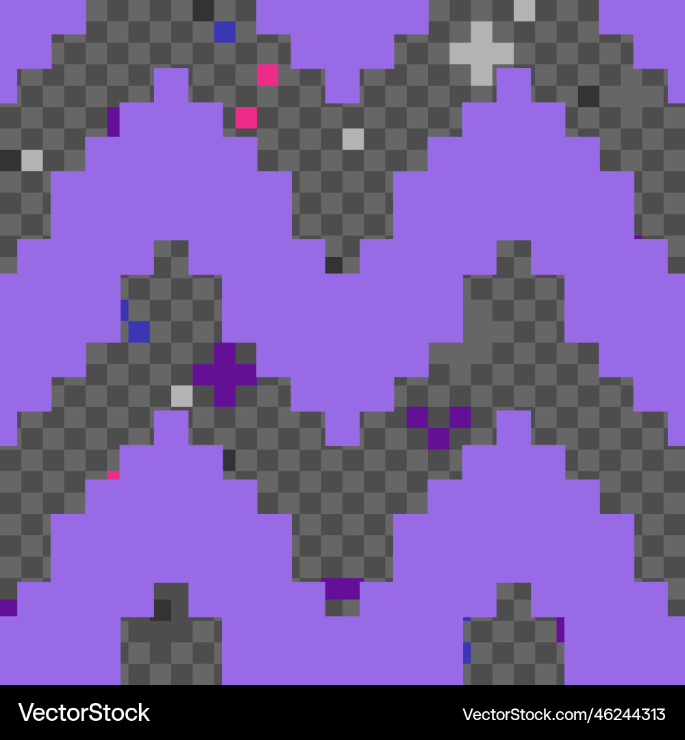 Abstract seamless chevron pattern in pixel art Abstract seamless chevron pattern in pixel art vector image