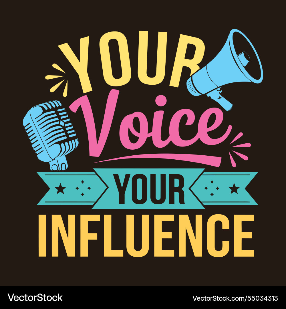 Create change through influence making Create change through influence making Vector Image
