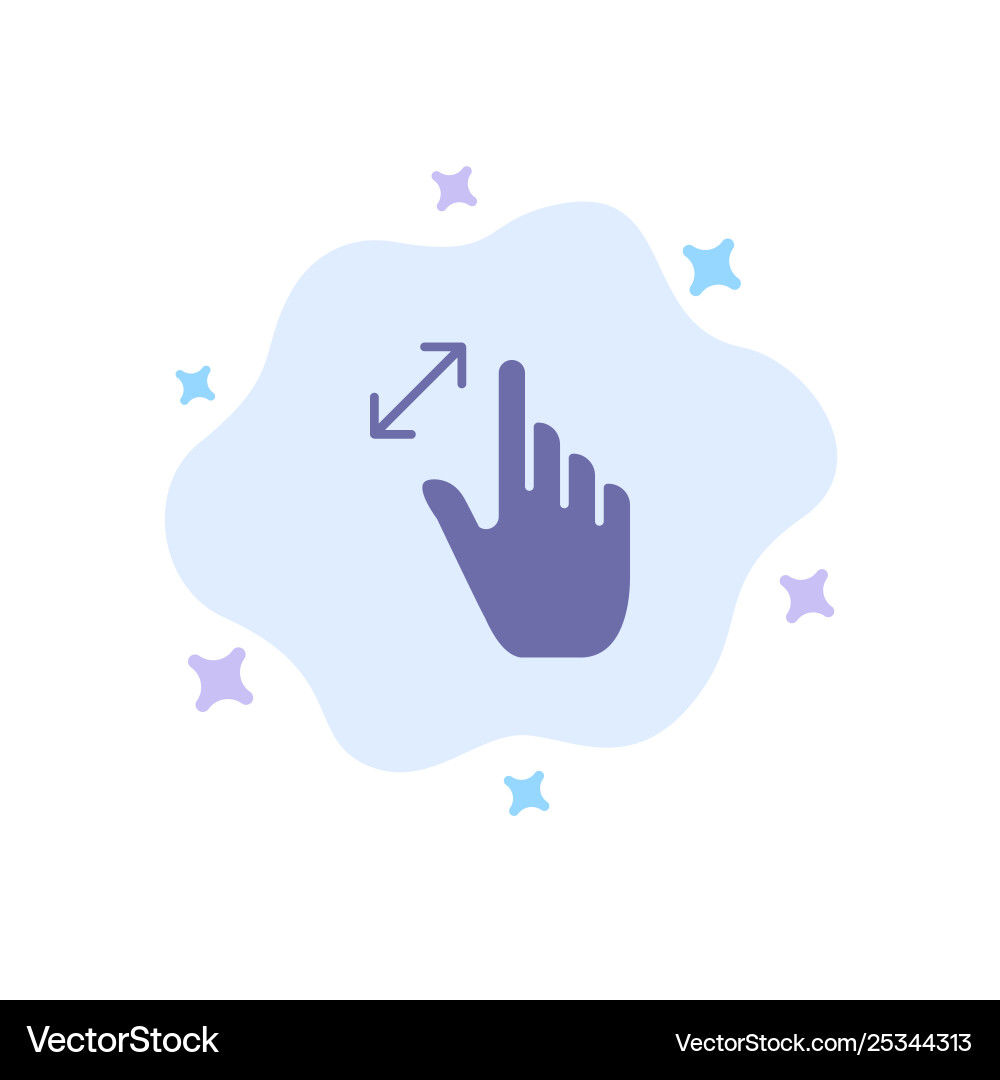 Expand gestures interface magnification touch Expand gestures interface magnification touch Vector Image
