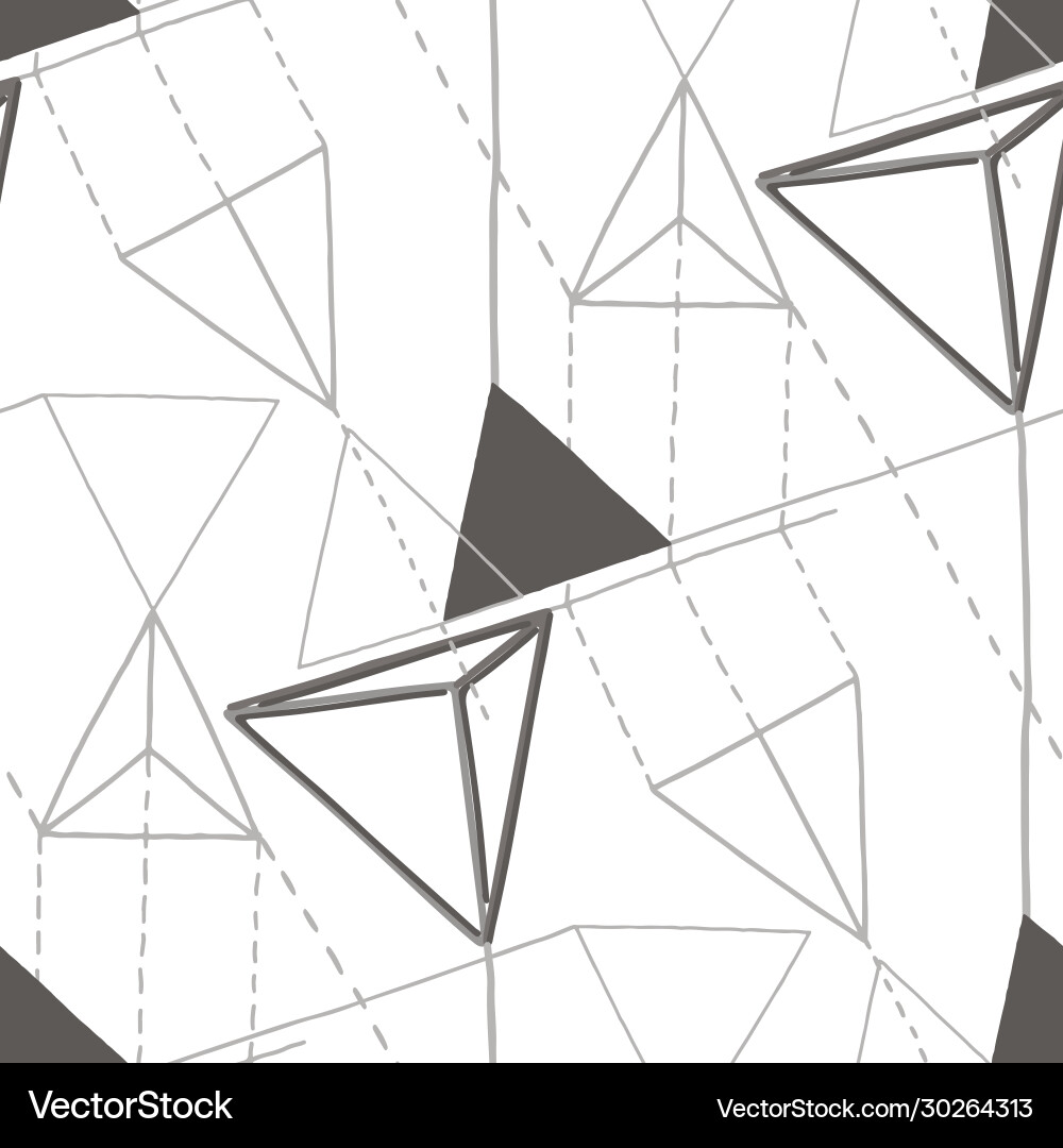 Geometric Triangle Pattern Vector Image