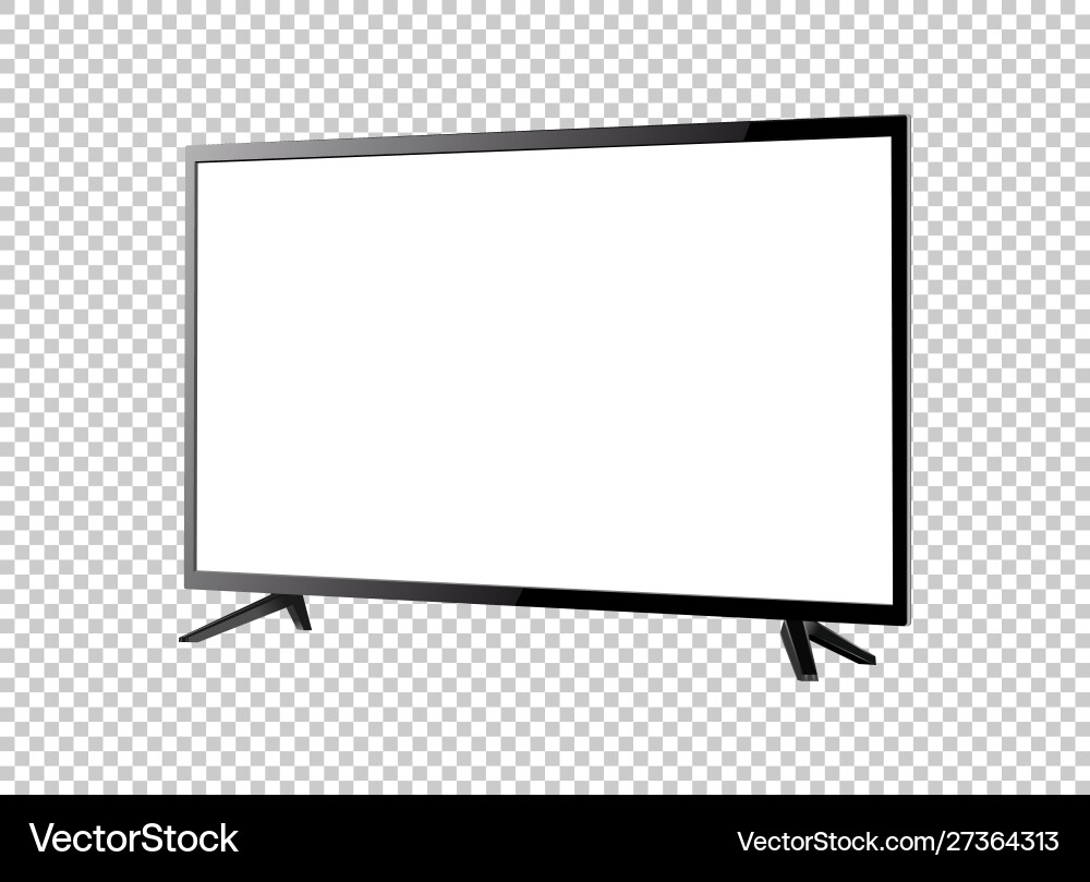 Led television screen on background Led television screen on background vector image