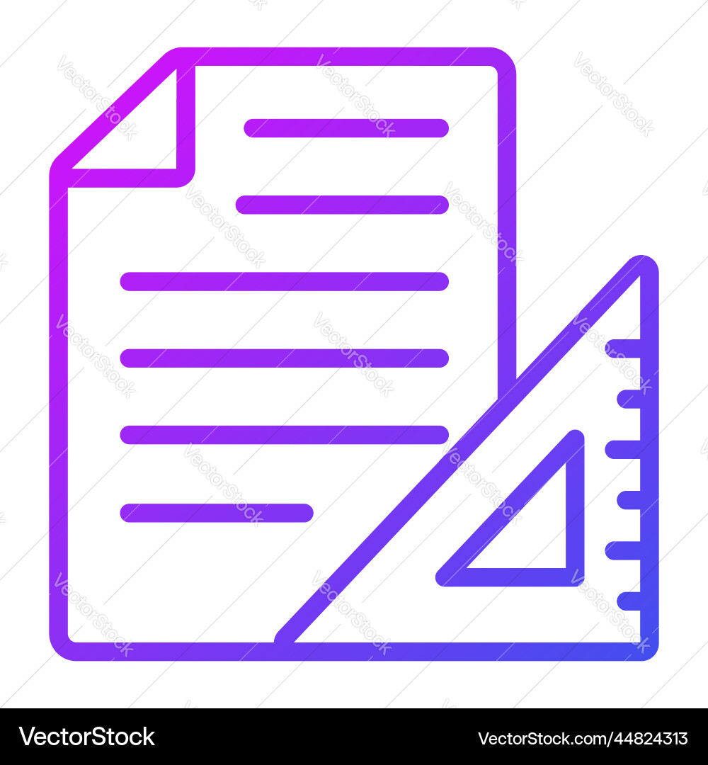 Measuring icon user interface as a simple sign vector image
