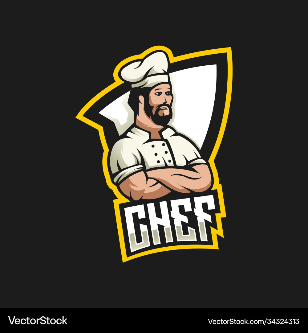 Modern Chef Logo vector image