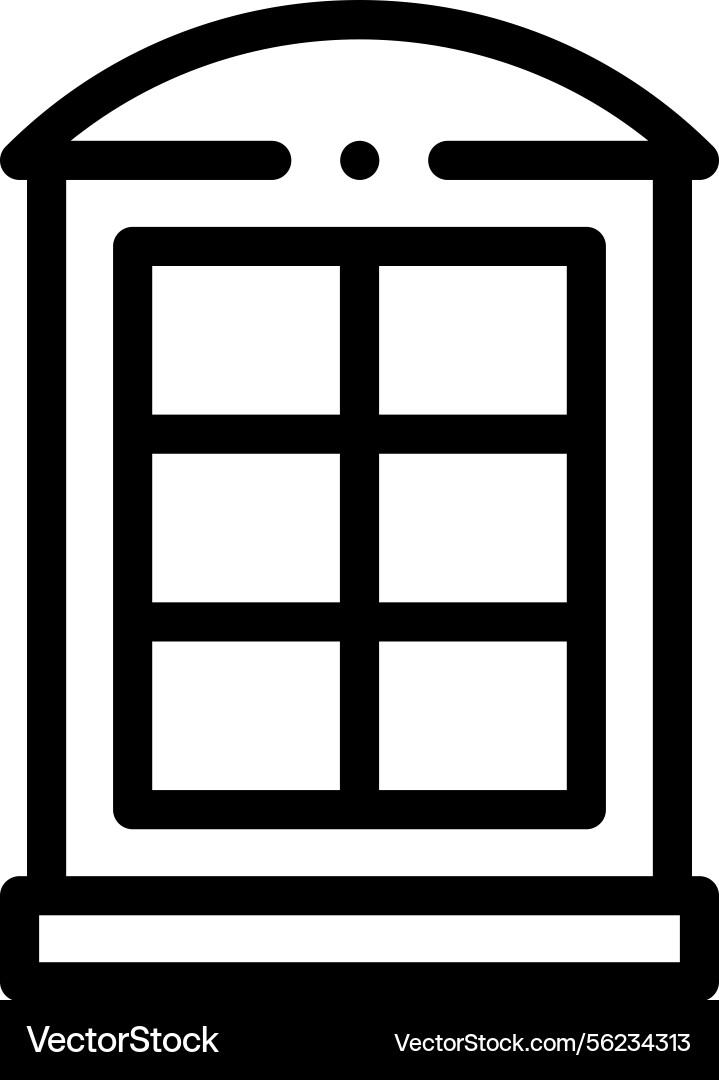 Phone box icon thin linear style design isolated Phone box icon thin linear style design isolated vector image