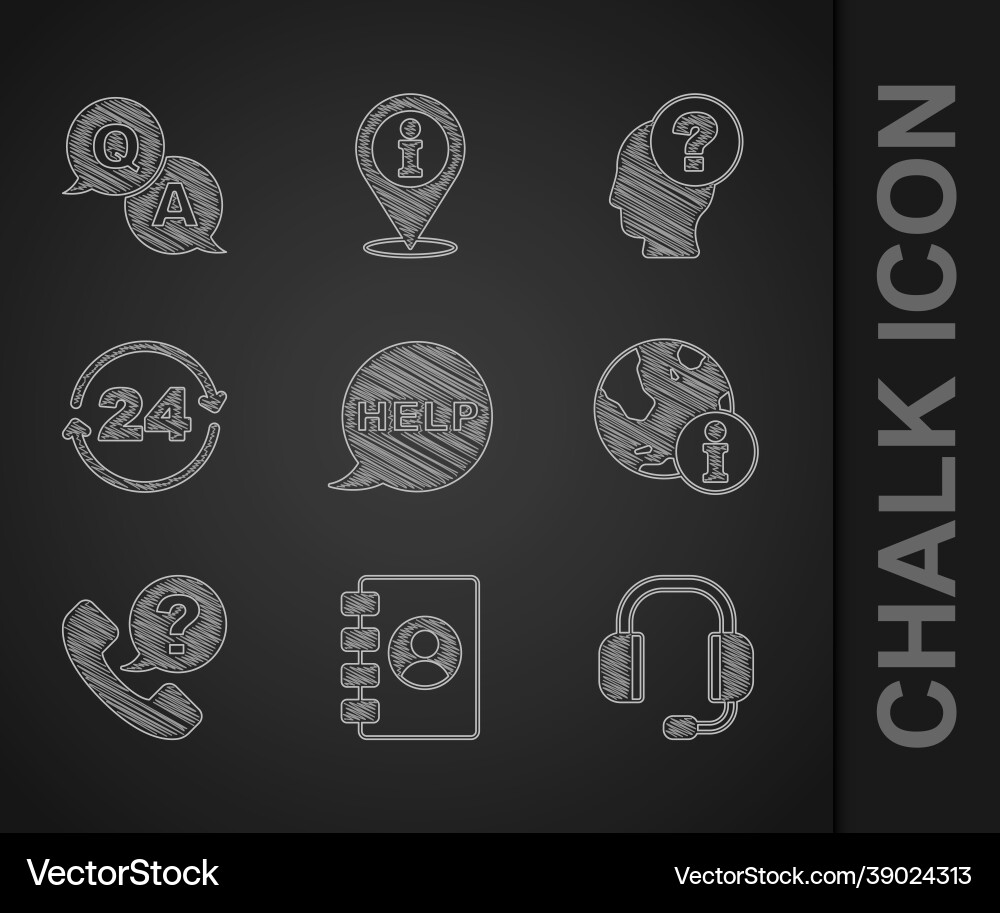 Set speech bubble with text help address book Set speech bubble with text help address book vector image