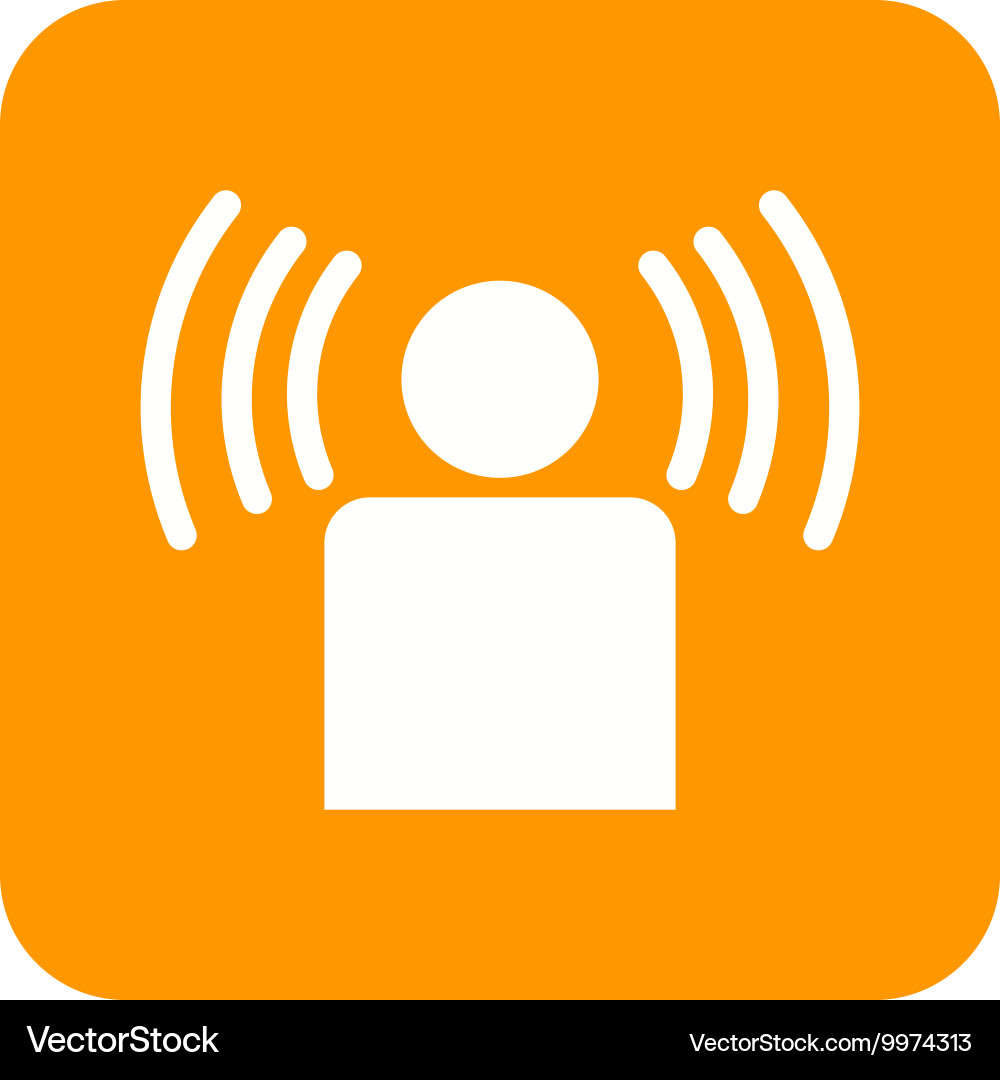 Signal on user Vector Image