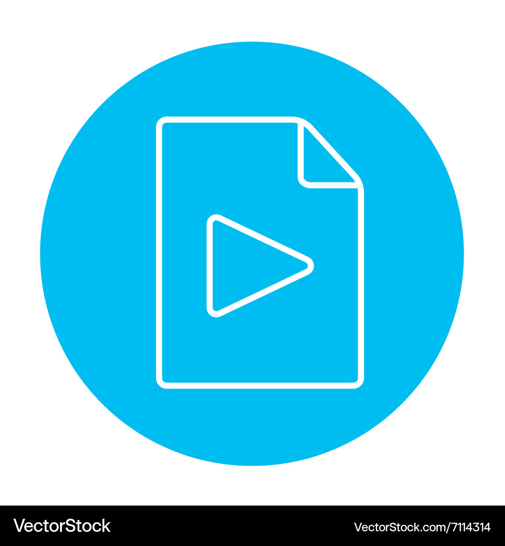 Audio file line icon Vector Image