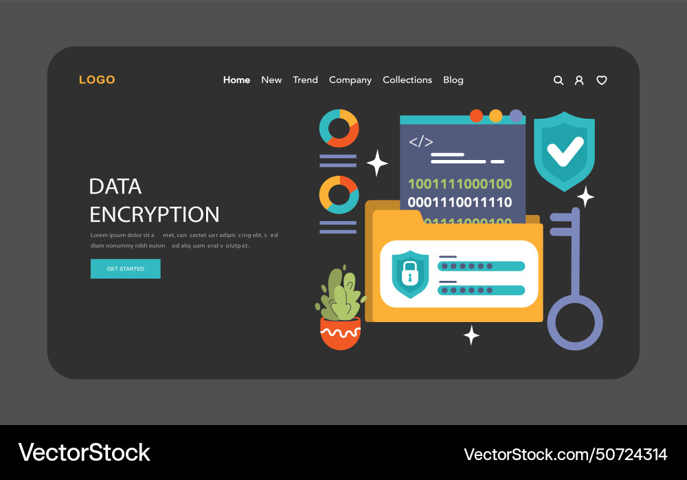 Back-end development web banner or landing page Back-end development web banner or landing page vector image