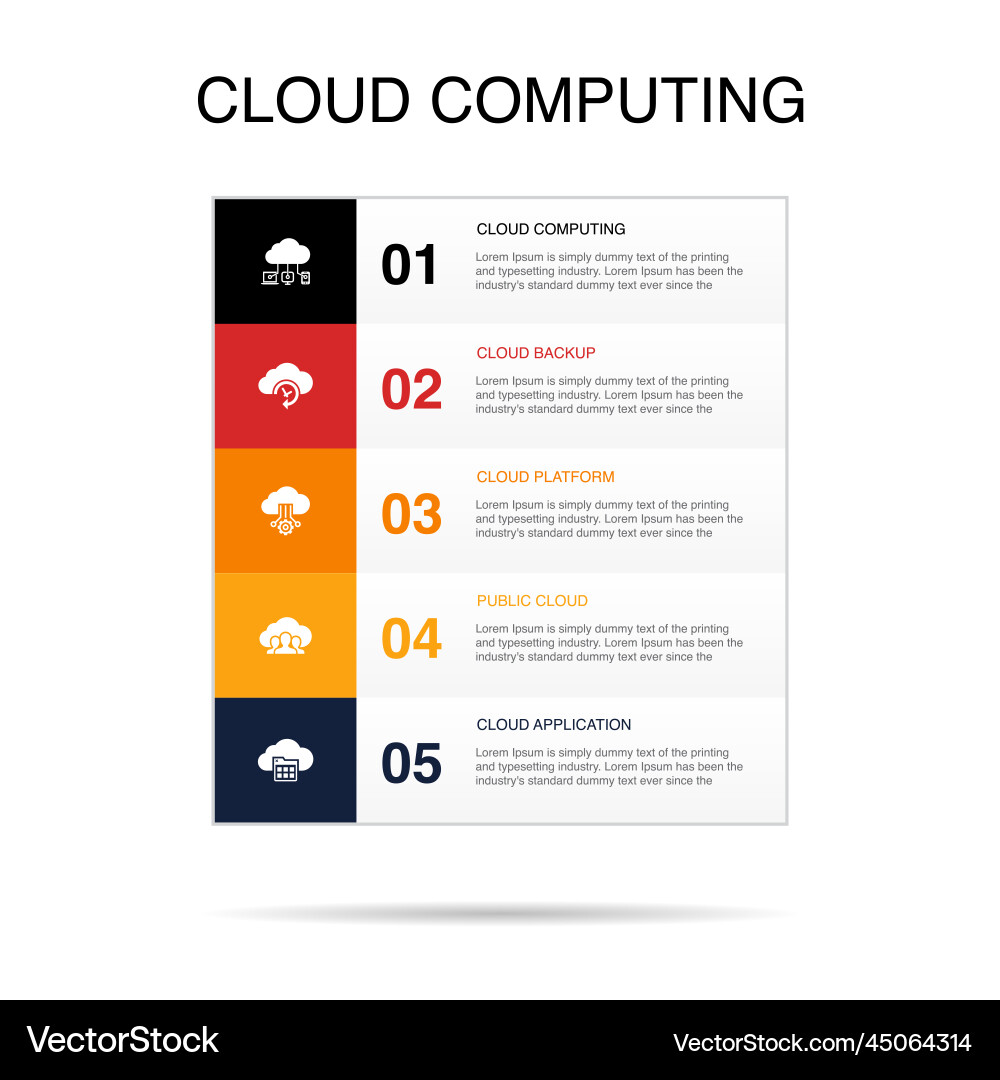 Cloud computing backup platform public vector image