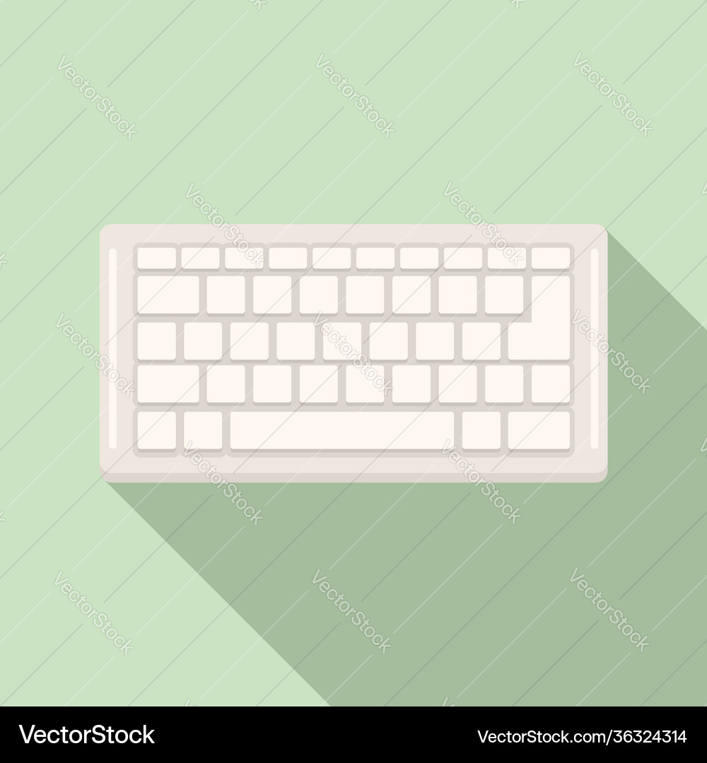 Control keyboard icon flat style Control keyboard icon flat style vector image