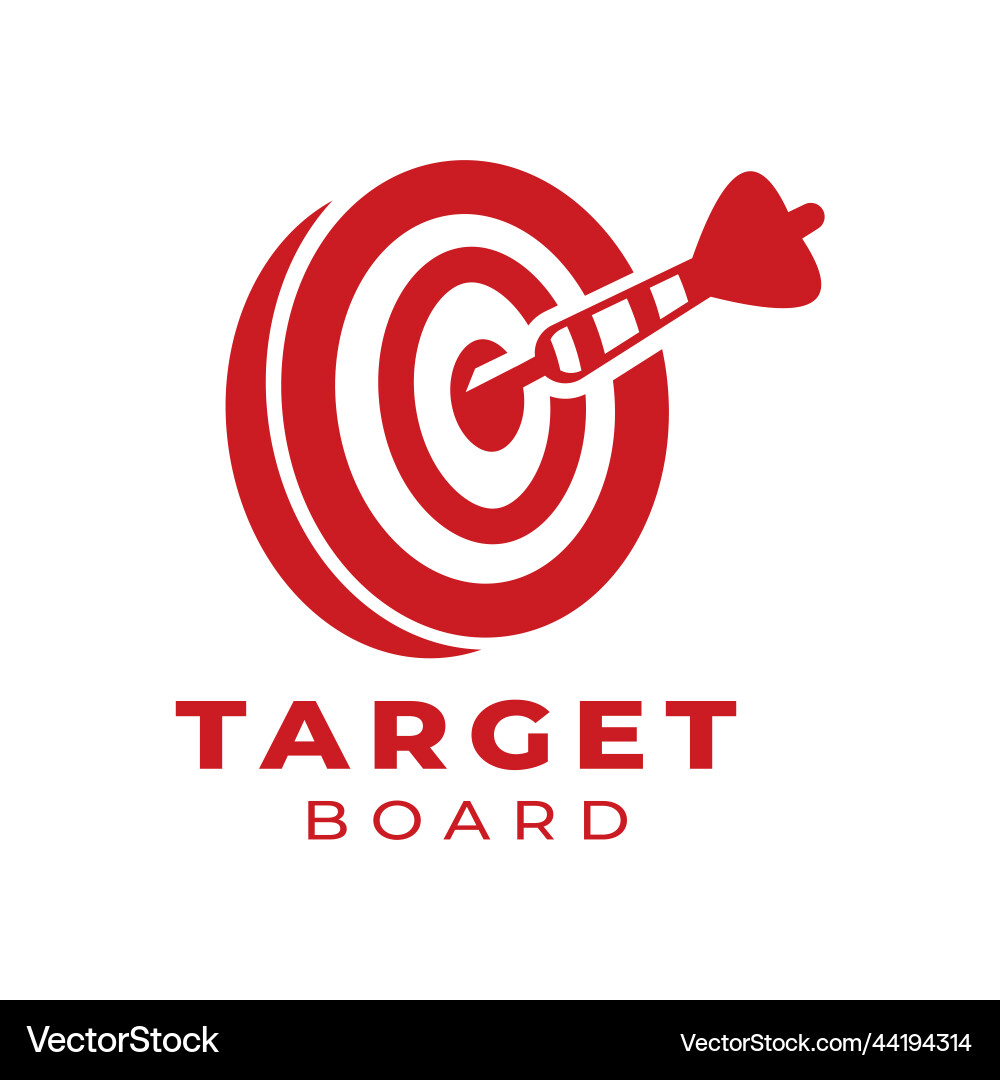 Dartboard and arrow design target Dartboard and arrow design target Vector Image