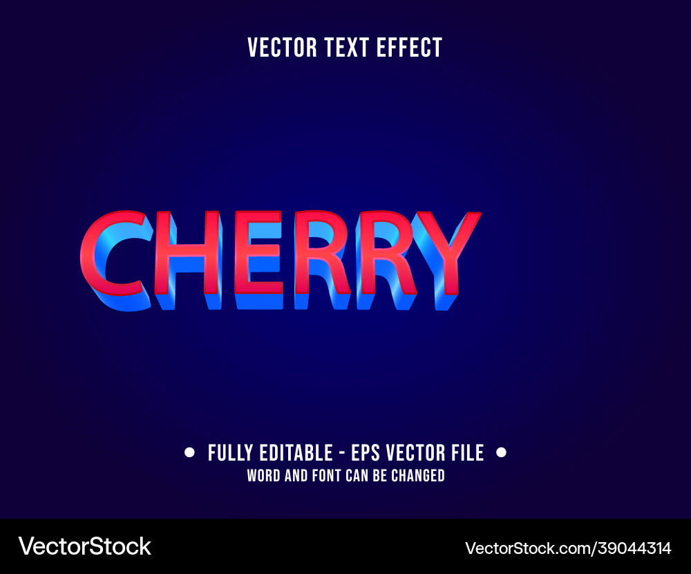Editable text effect gradient style for digital Editable text effect gradient style for digital vector image