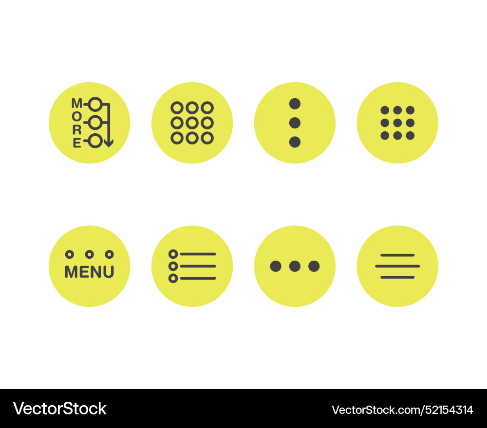 Hamburger menu icon buttons for website ui Hamburger menu icon buttons for website ui vector image