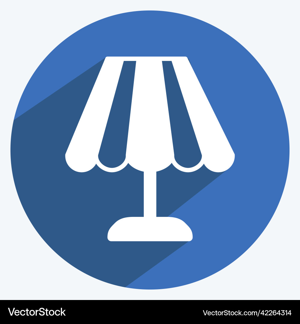 Icon lamp suitable for web interface symbol long Vector Image