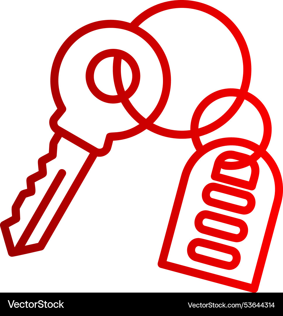 Key line gradient icon Vector Image