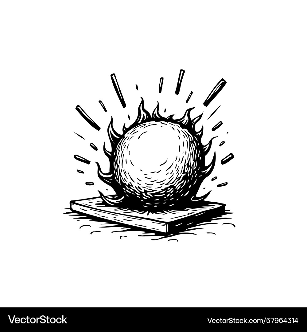 Mystical Orb on a Base Vector Image