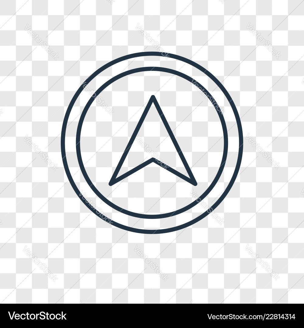 Navigation concept linear icon isolated Navigation concept linear icon isolated vector image