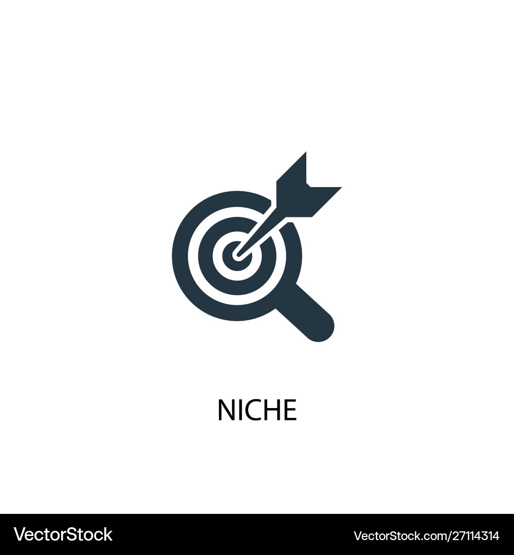 Niche icon simple element Vector Image