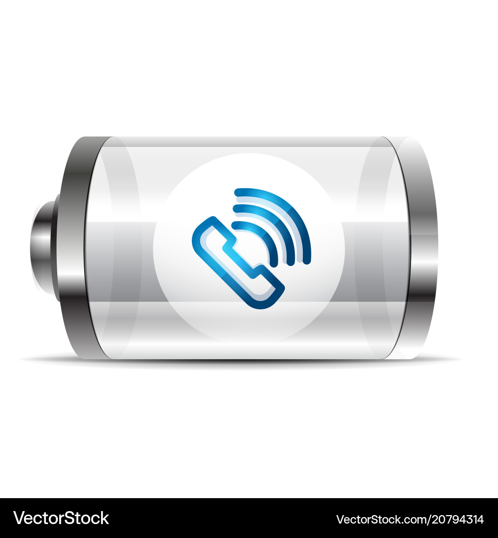 Phone button call support idea Phone button call support idea vector image