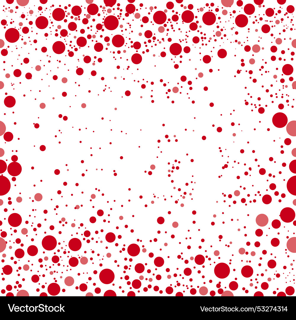 Seamless pattern with red dots vector image