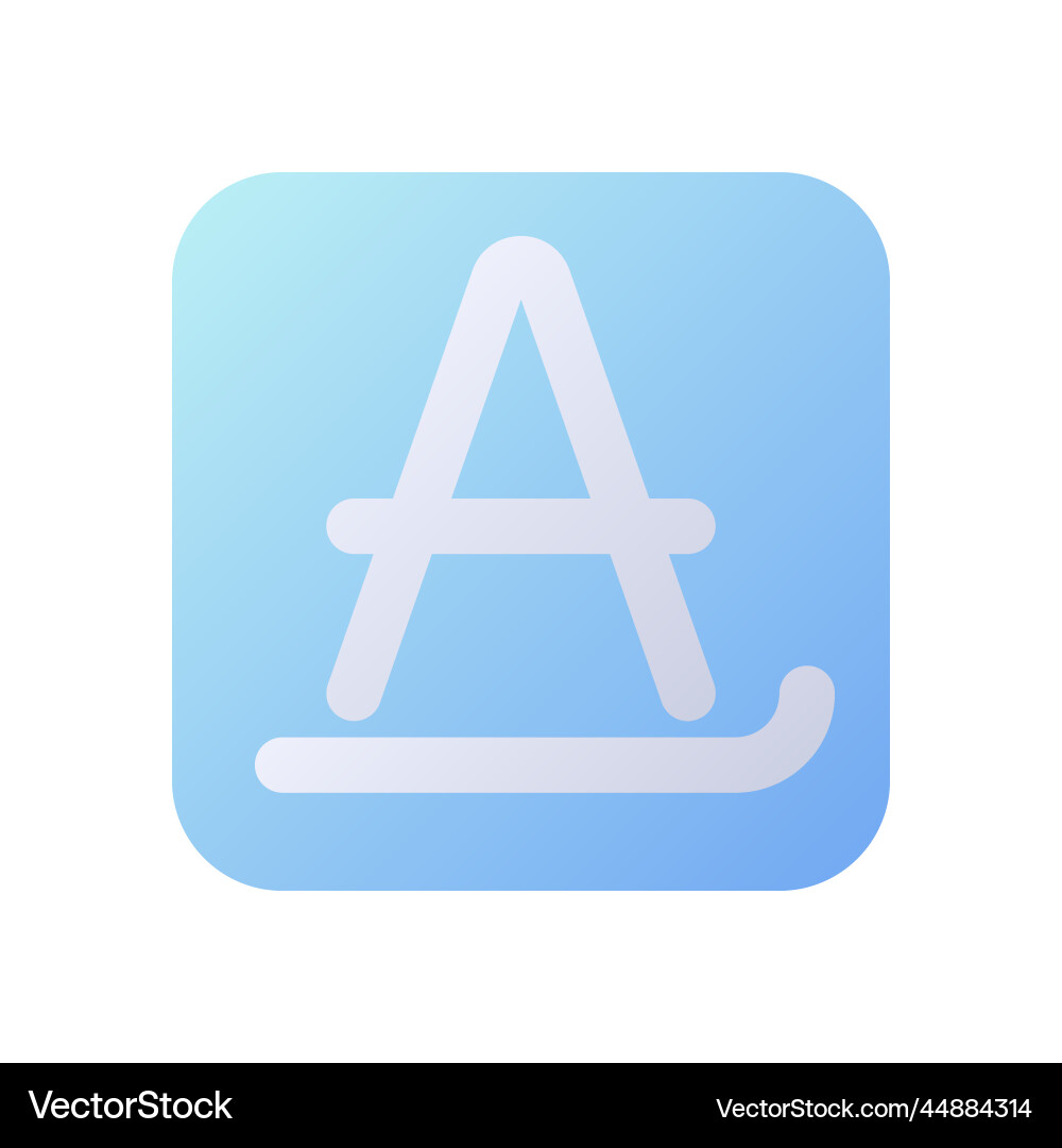 Text formatting pixel perfect flat gradient Text formatting pixel perfect flat gradient vector image