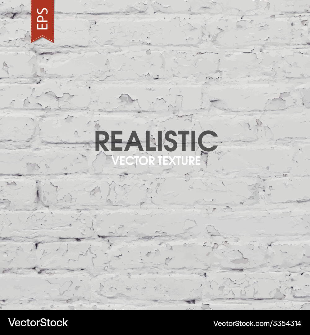 White brick wall texture Royalty Free Vector Image