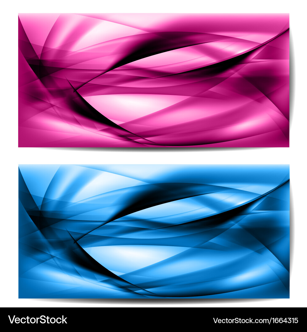 Abstract colored wave on background vector image