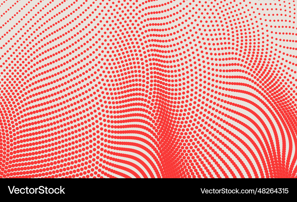 Abstract red wave halftone background Abstract red wave halftone background vector image