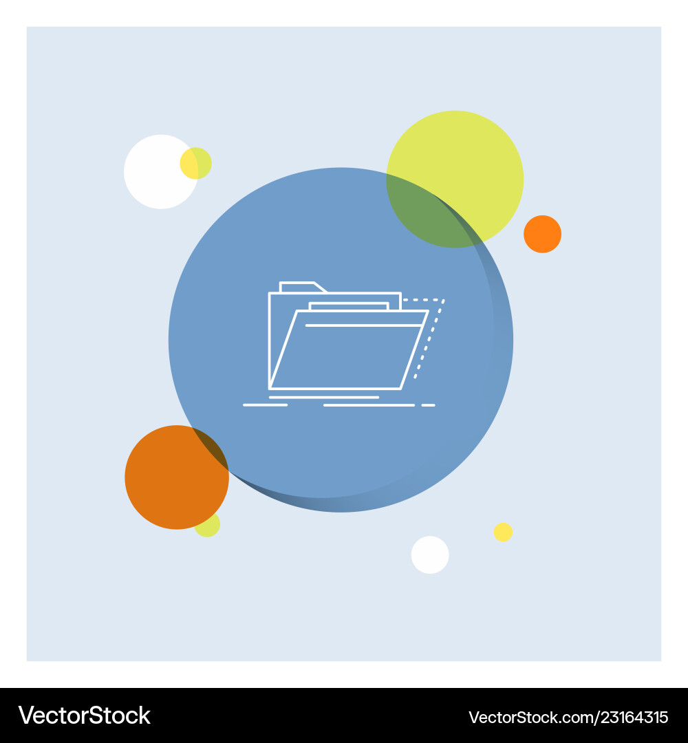 Archive catalog directory files folder white line Archive catalog directory files folder white line vector image