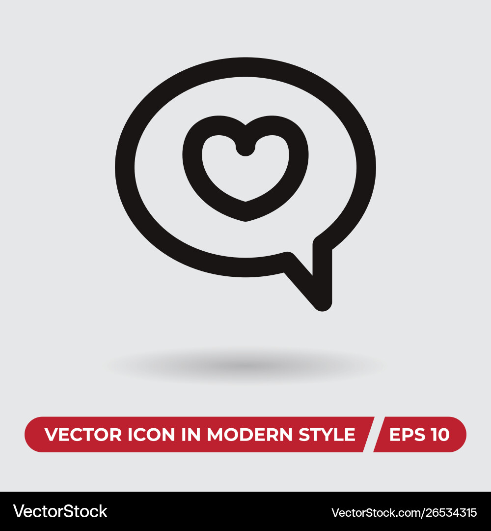 Bobble icon in modern style for web site Vector Image