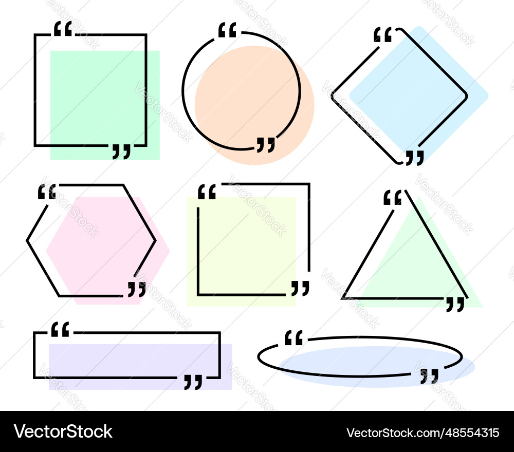 Box frame with quote large set boxes icon Box frame with quote large set boxes icon vector image