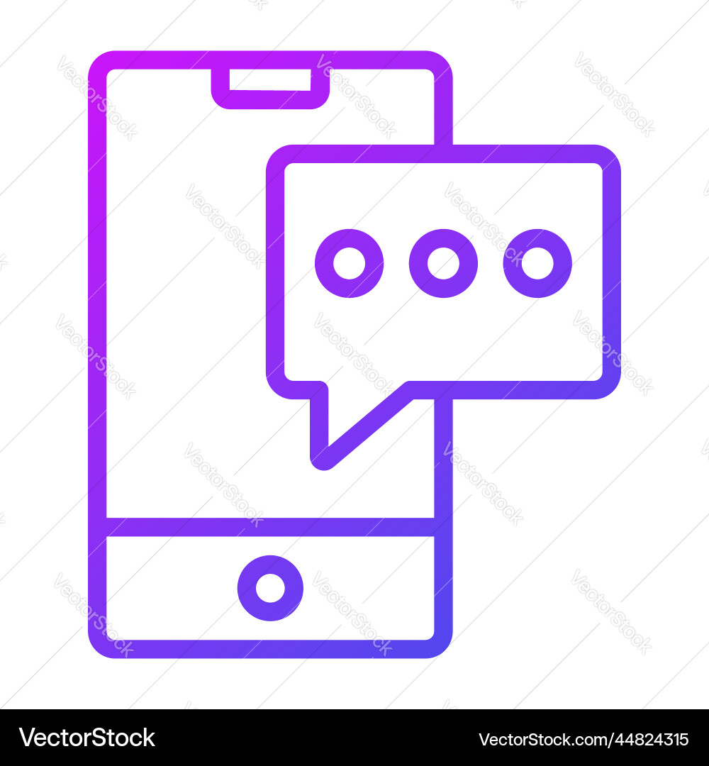 Chatting icon user interface as a simple sign Vector Image