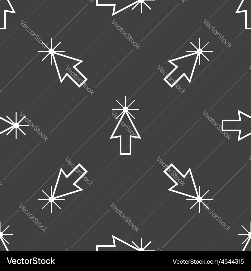 Clicking cursor pattern vector image
