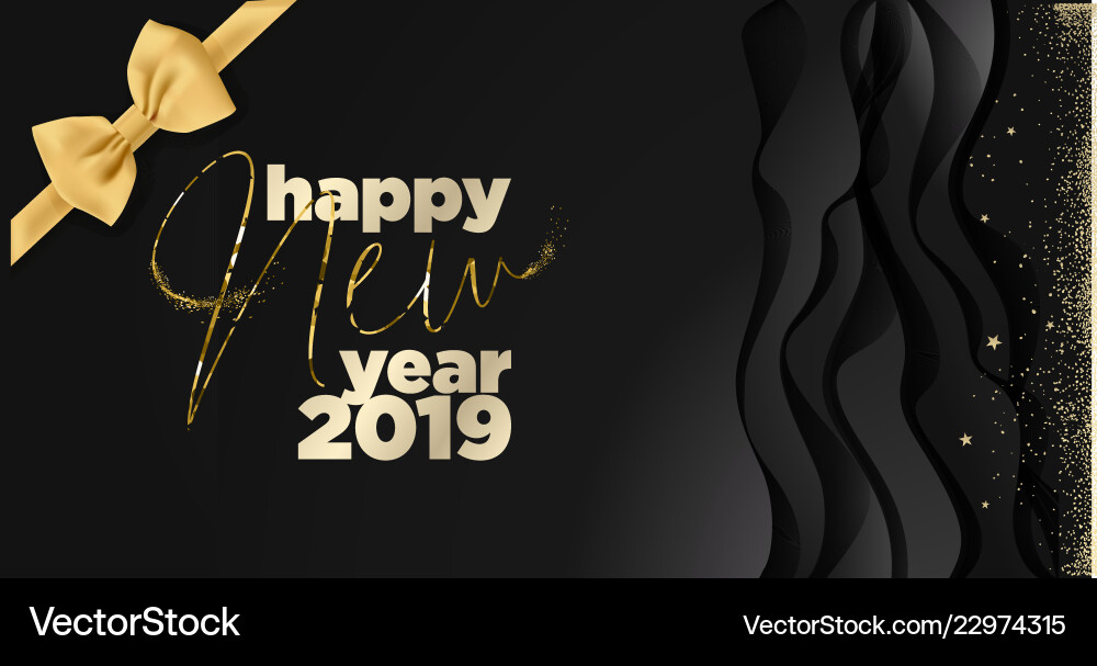 Happy new year 2019 Happy new year 2019 vector image