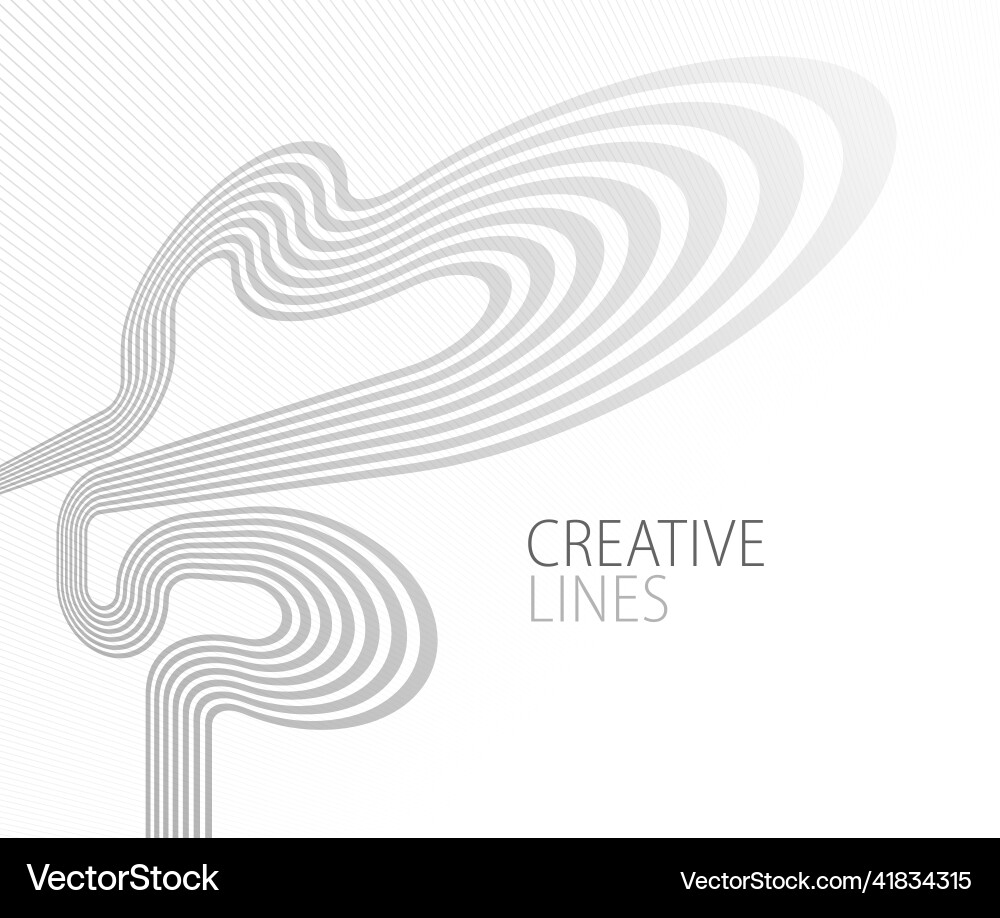 Light grey lines in 3d perspective abstract Light grey lines in 3d perspective abstract Vector Image