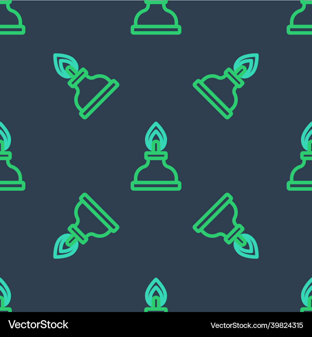 Line alcohol or spirit burner icon isolated Line alcohol or spirit burner icon isolated Vector Image