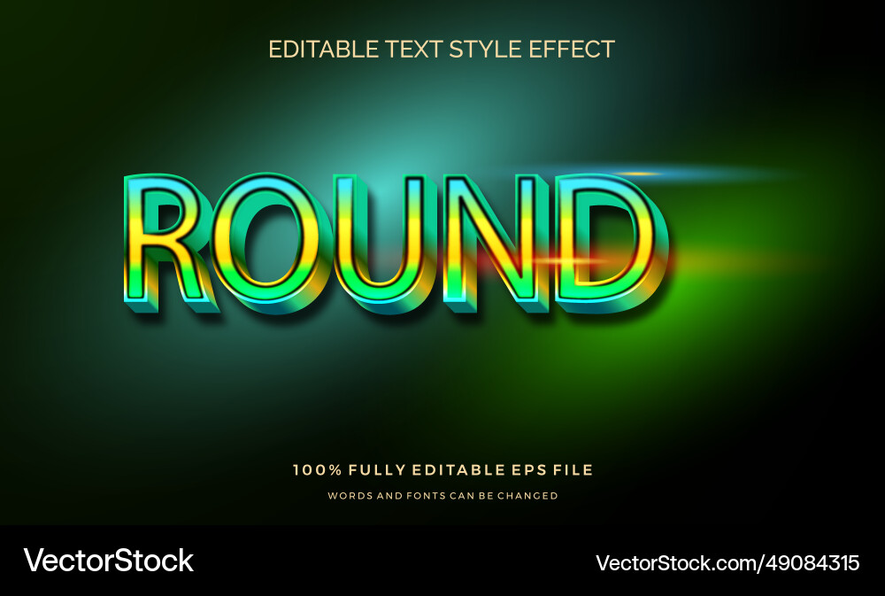 Modern editable text style effect gradient color Modern editable text style effect gradient color vector image