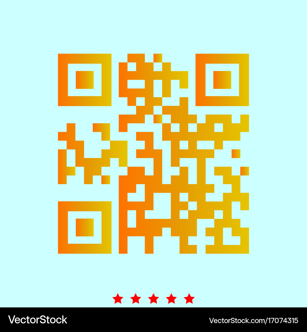 Qr code it is icon vector image
