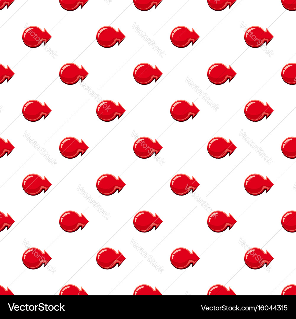 Red glossy right arrow pattern Vector Image