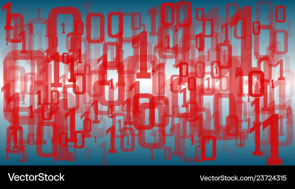 Sicherheit Big Data Binärcode Algorithmus Maschine vektorbild