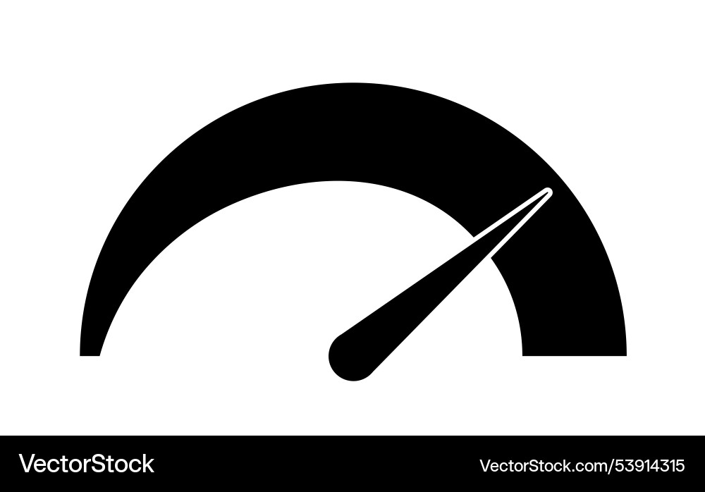 Speed indicator sign speedometer and dashboard Speed indicator sign speedometer and dashboard vector image