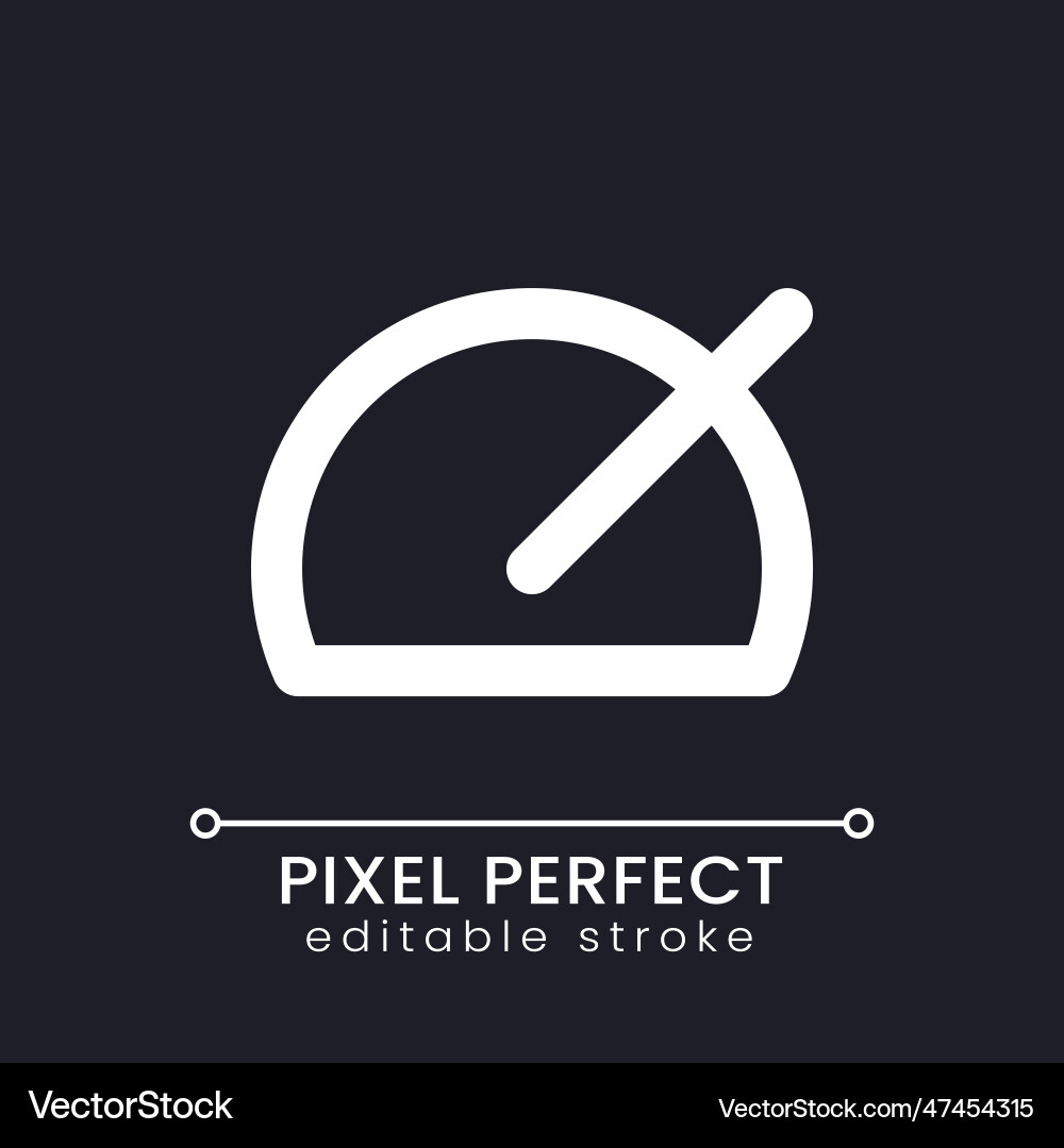 Speed up pixel perfect white linear ui icon Speed up pixel perfect white linear ui icon vector image