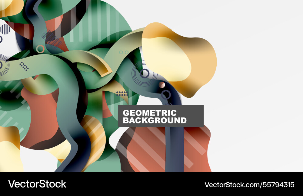 Vibrant abstract background overlapping shapes Vibrant abstract background overlapping shapes Vector Image