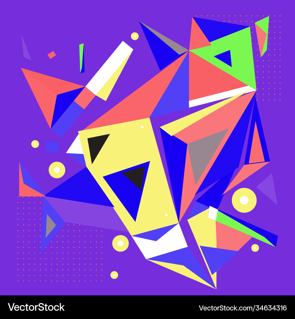 Abstract modern triangles background pattern vector image