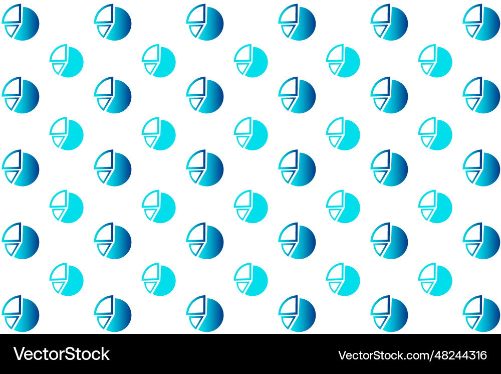Abstract pie chart pattern background Abstract pie chart pattern background vector image