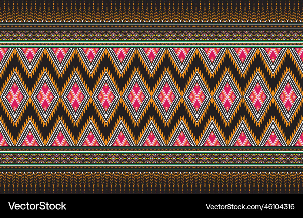 Ajrakh pattern and block print batik Vector Image