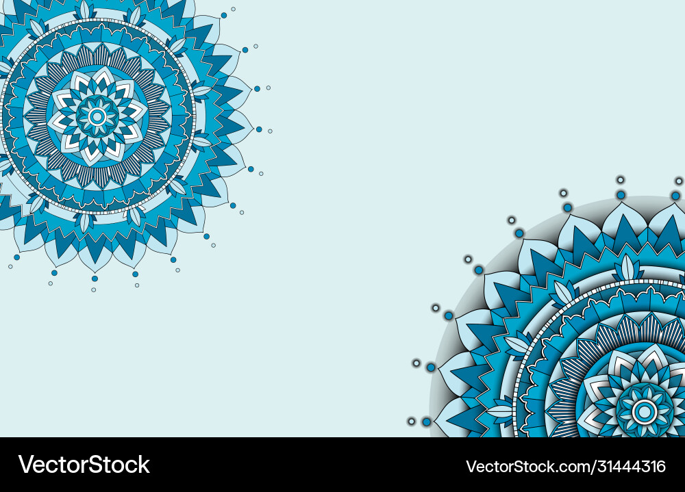 Background template design with mandala patterns Background template design with mandala patterns Vector Image
