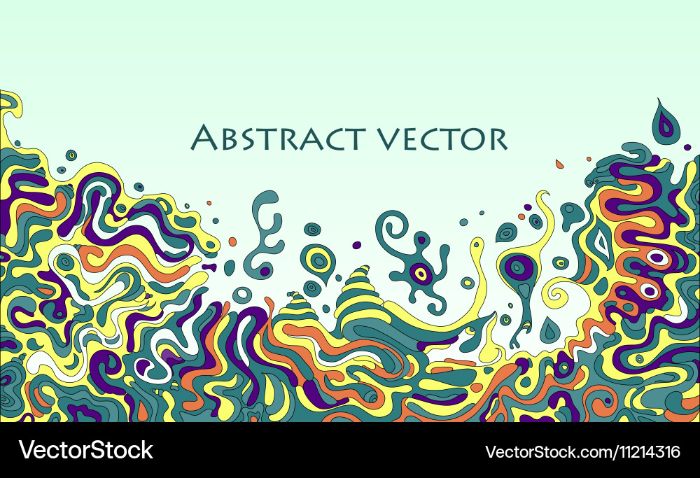 Doodle background with space for your text Vector Image
